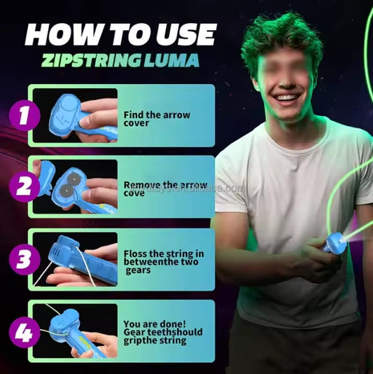 String shooter with glow loop